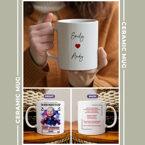 Personalized Baby Sorcerer Mug – Custom Dr. Strange Parody Gift for Mom | Add Baby Photo & Message
